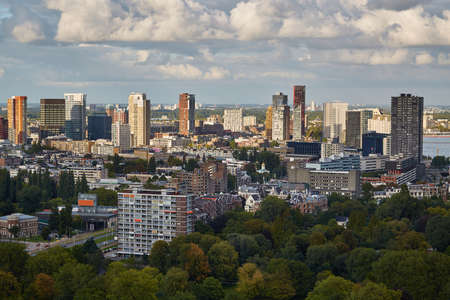 Rotterdam panoramic viewの写真素材