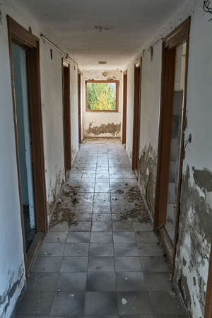 Abandoned building interiorの写真素材