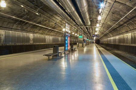 Undergound staion in Oslo, Norwayのeditorial素材