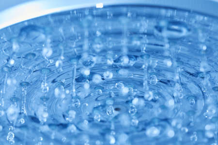 Shower water flowingの写真素材