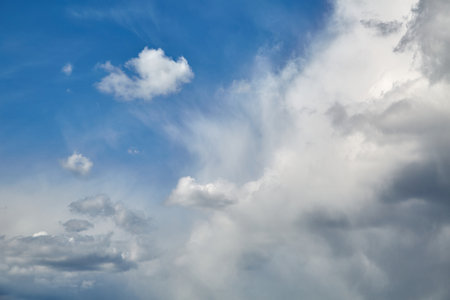 Clouds in the skyの写真素材