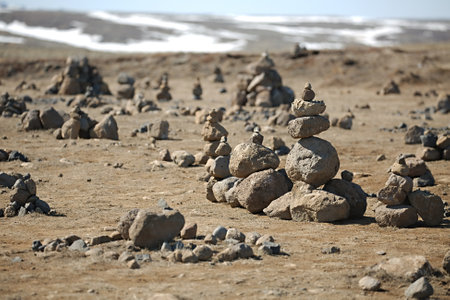 Pile of stonesの写真素材