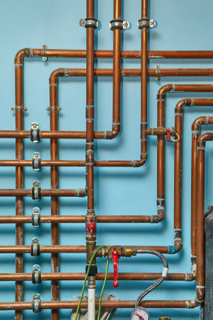 Many Heating Pipesの写真素材