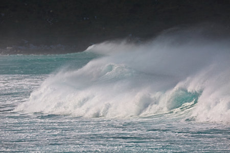Stormy Waves Breakingの写真素材
