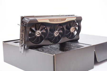 EVGA Geforce RTX 3090 Nvidia GPU displayのeditorial素材