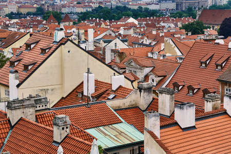 Tiled Building Roofsの写真素材