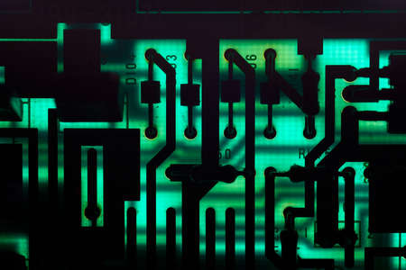 Circuit board electronics technology closeupの写真素材