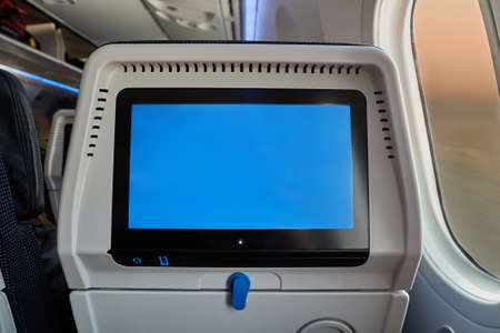 Plane infotainment screenの写真素材