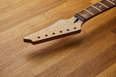 Crafted electric guitar rebuild detailの写真素材