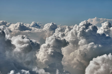 Clouds from aboveの写真素材