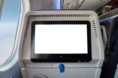 Plane infotainment screenの写真素材