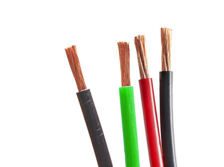 Cut Wires Isolatedの写真素材