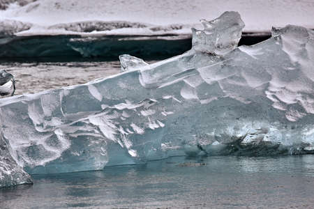 Glacial lake in Icelandの写真素材