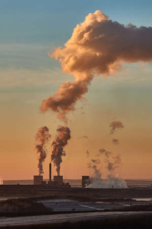 Power Plant Smokeの写真素材