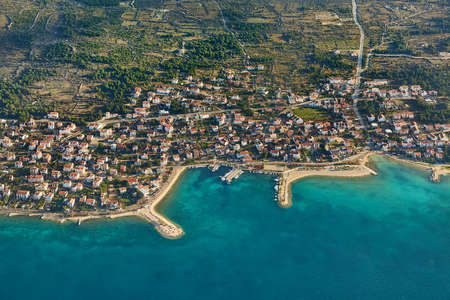 Croatian Coastal Townの写真素材