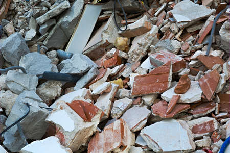 Debris pile closeupの写真素材
