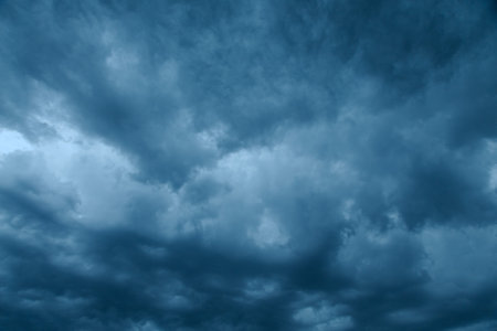 Stormy clouds in the sky