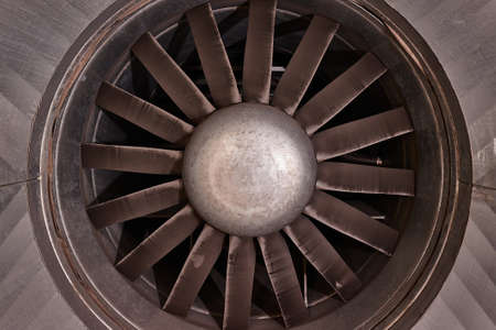 Huge industrial jet fan metal bladesの写真素材