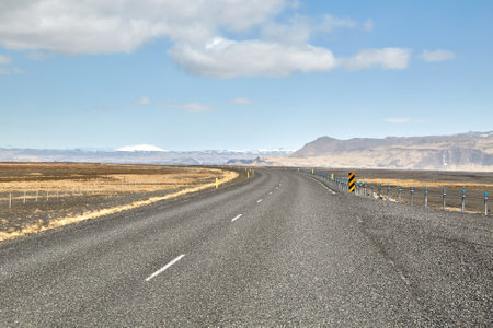 Iceland road trip landscape viewsの写真素材