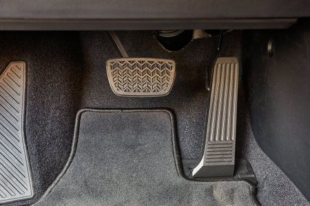 Pedals of a carの写真素材