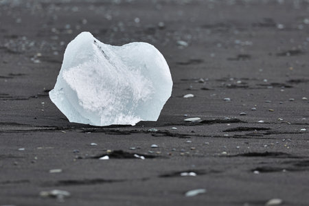 Glacial lake in Icelandの写真素材