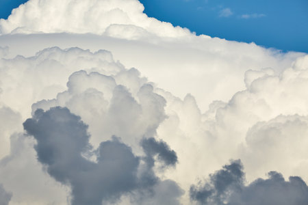 Clouds in the sky before stormの写真素材