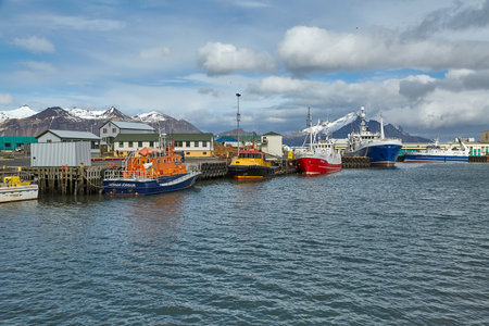 Port of Hofn, Icelandのeditorial素材