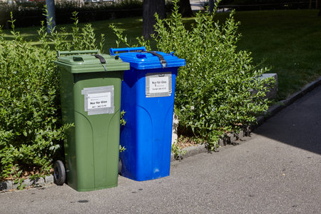 Dumpster garbage bin containersのeditorial素材
