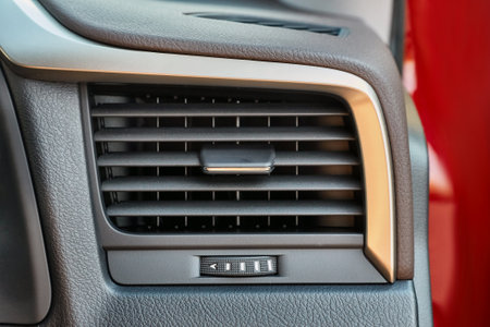 Car air vents closeupの写真素材