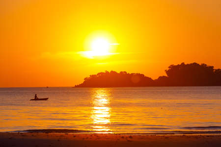 Sunset at Ko Chang.Beautiful island in thailand at Trat province, Thailand.の写真素材