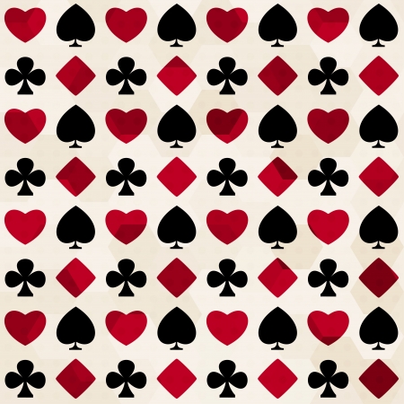 card suit seamless patternのイラスト素材