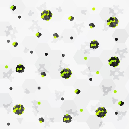 green atom seamlessのイラスト素材