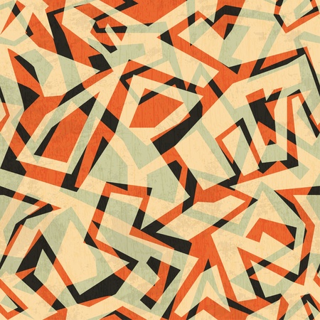 ancient seamless pattern with grunge effectのイラスト素材