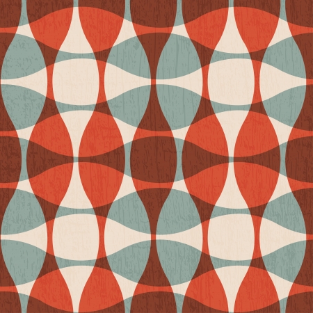 abstract red curves seamlessのイラスト素材