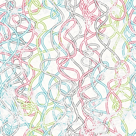 colored rope seamless patternのイラスト素材