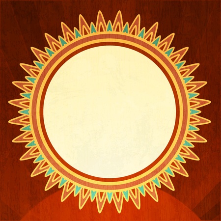 vintage sun background with grunge effectのイラスト素材