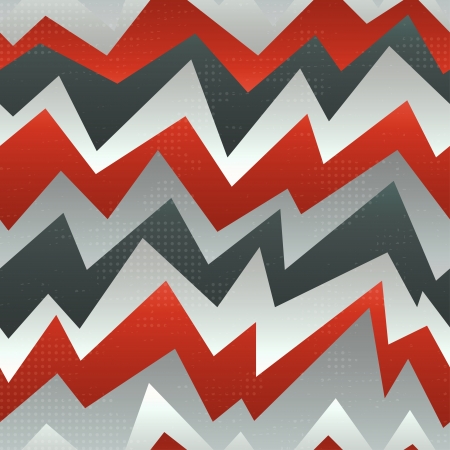 abstract red zigzag seamless pattern with grunge effectのイラスト素材