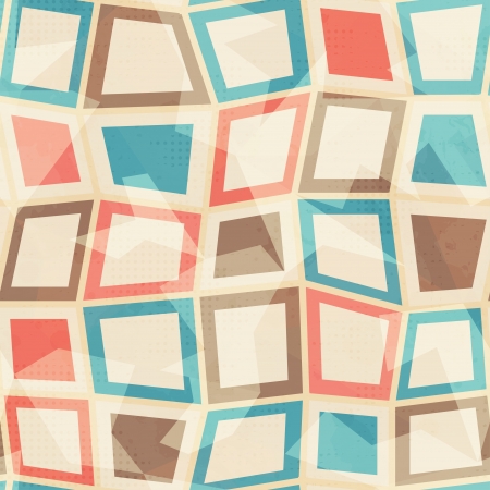 colored squares seamless patternのイラスト素材