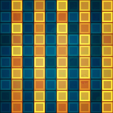 gold tiles seamless patternのイラスト素材