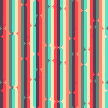 retro stripes seamless patternのイラスト素材