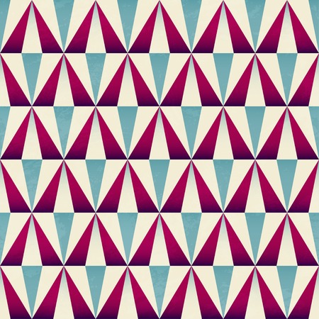 vintage triangle seamless patternのイラスト素材
