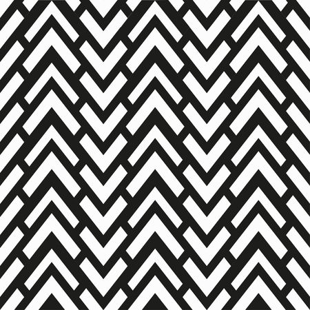 monochrome zigzag seamless patternのイラスト素材