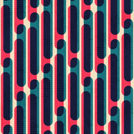 retro stripes seamless patternのイラスト素材