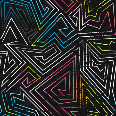 spectrum colored seamless patternのイラスト素材