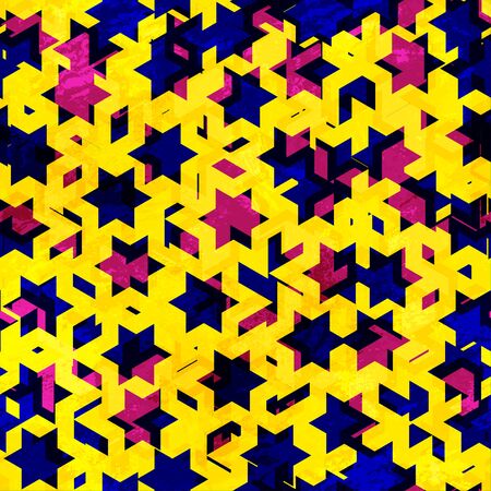 grunge stars seamless textureのイラスト素材