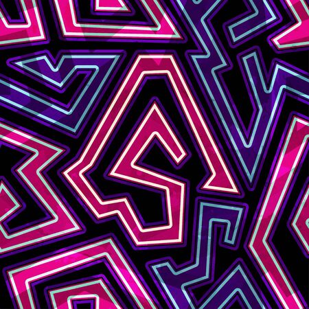 Violet spirals. Seamless pattern.のイラスト素材
