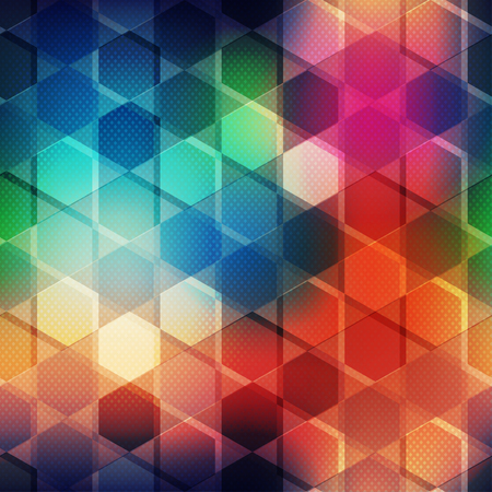 multicolor mosaic seamless patternのイラスト素材