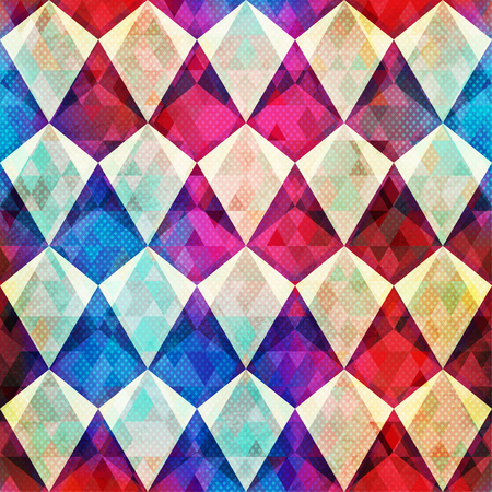 bright diamond seamless patternのイラスト素材