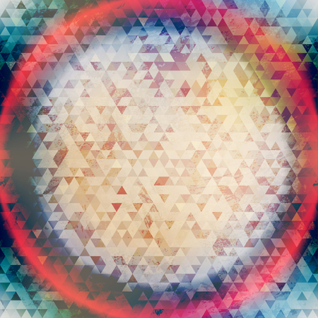 abstract triangle background with grunge effectのイラスト素材