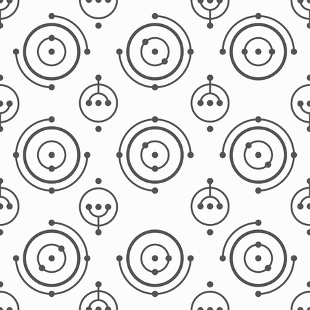 Monochrome circle seamless pattern.のイラスト素材